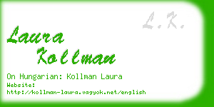 laura kollman business card